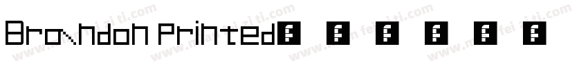 Brandon Printed字体转换